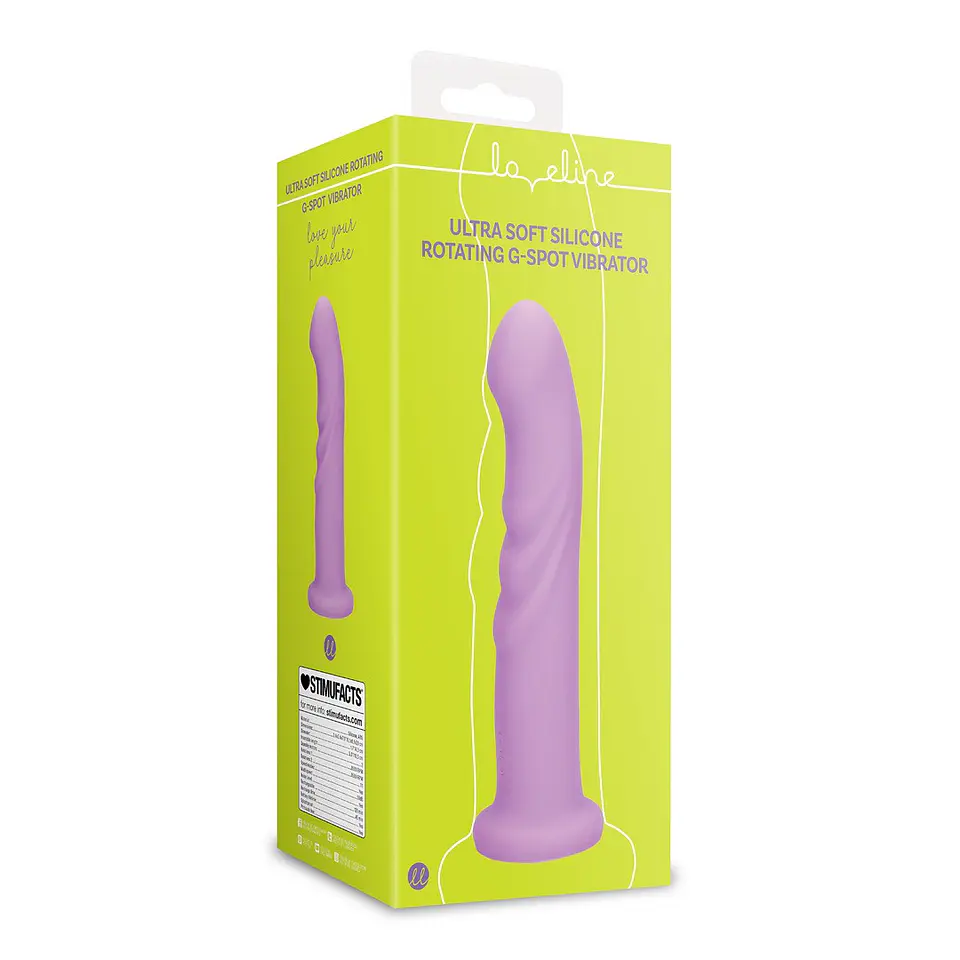 Vibrador Ultra Soft Silicone Rotating G-Spot Lavender Spectacle Loveline 2