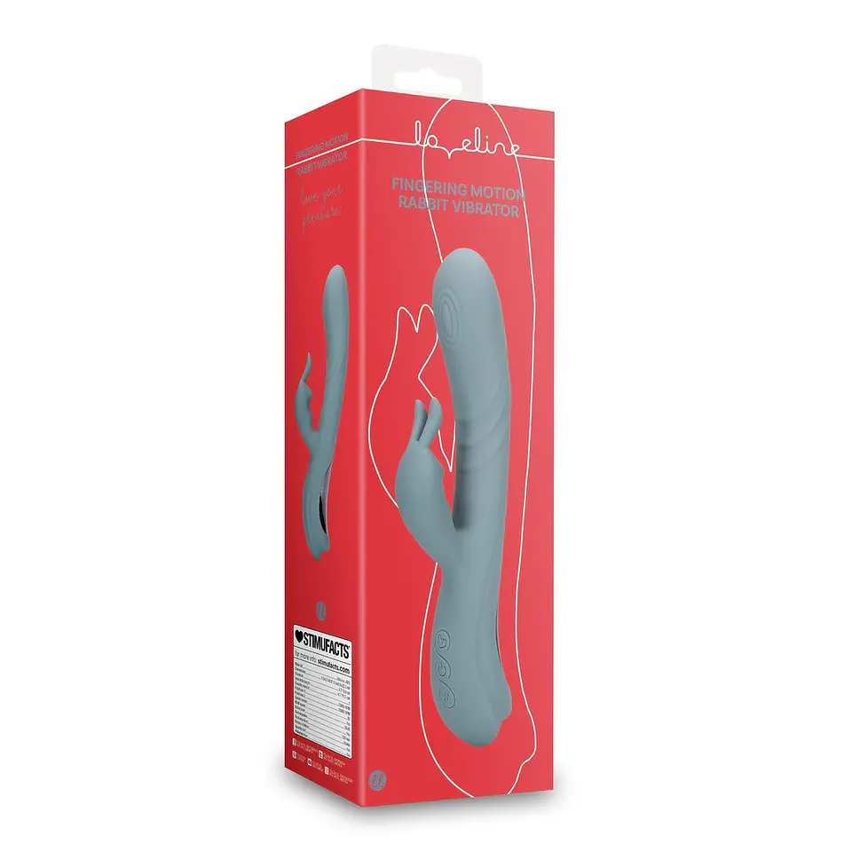 Vibrador Rabbit Fingering Motion Weathervane Grey Loveline 2