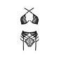 Conjunto de 2 Peças Natasha Preto Beauty Night Fashion - Thumbnail 2