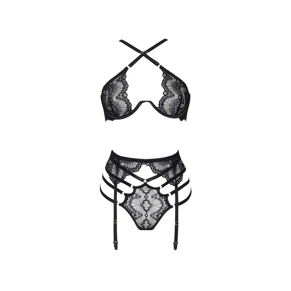 Conjunto de 2 Peças Natasha Preto Beauty Night Fashion 2