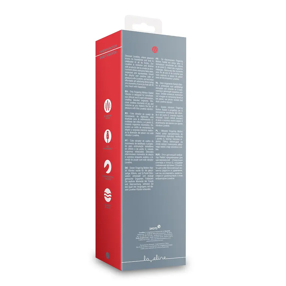 Vibrador Rabbit Fingering Motion Weathervane Grey Loveline 3