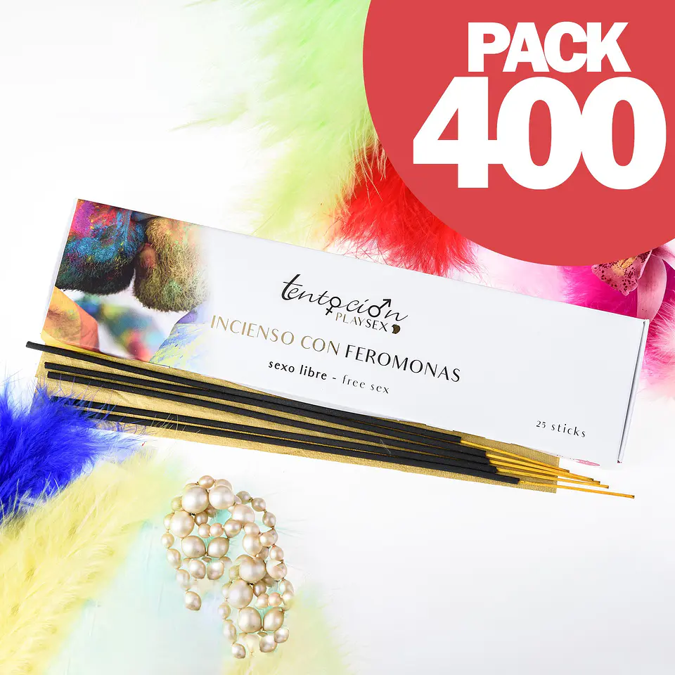 Pack de 400 Incensos com Feromonas Aroma Sexo Livre Tentación Play Sex 1