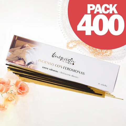 Pack de 400 Incensos com Feromonas Aroma Entre Lençóis Tentación Play Sex
