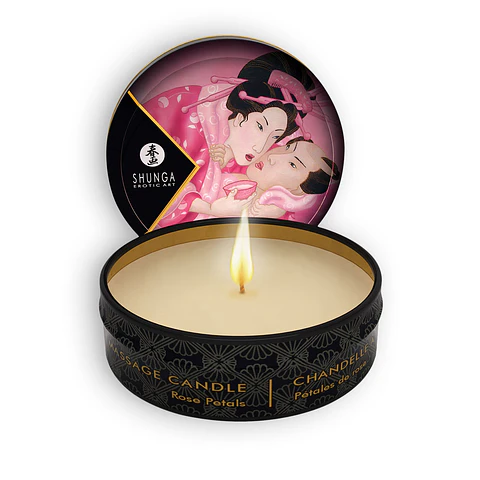 Vela de Massagem Afrodisíaca Shunga Pétalas de Rosa 30ml Shunga Erotic Art