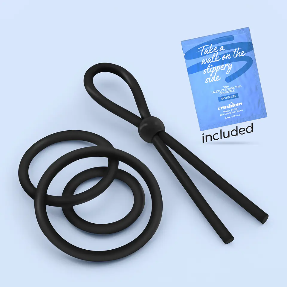 Daltons Conjunto de Anéis de Silicone para o Pénis Crushious 1