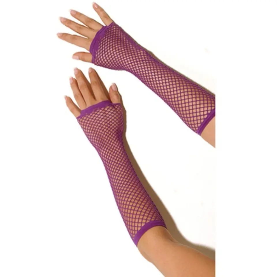 Luvas de Rede Roxas Electric Lingerie 1