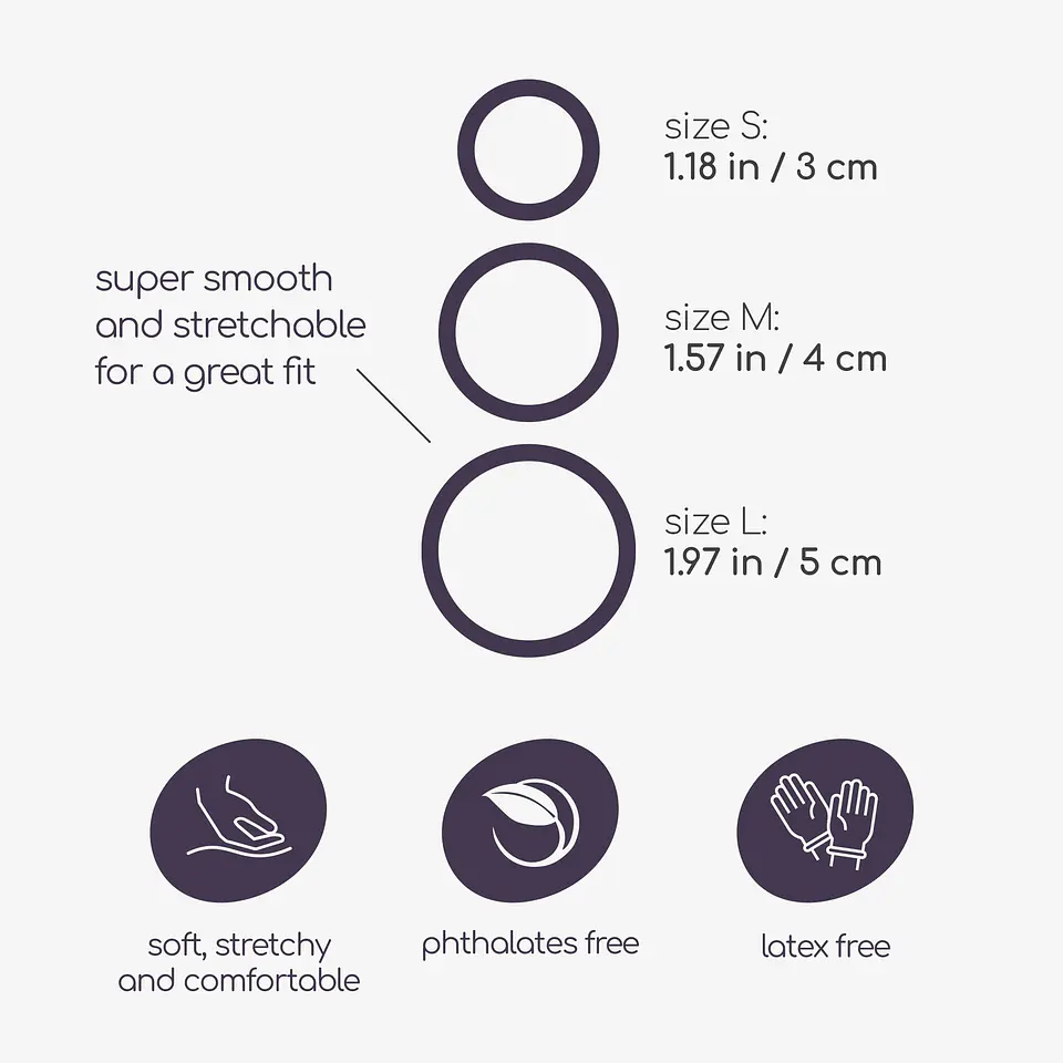 Daltons Conjunto de Anéis de Silicone para o Pénis Crushious 5