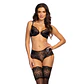 Conjunto de 2 Peças Charm Set Preto Beauty Night Fashion - Thumbnail 1