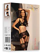 Conjunto de 3 Peças Noir Fantasy Set Beauty Night Fashion Preto - Thumbnail 6