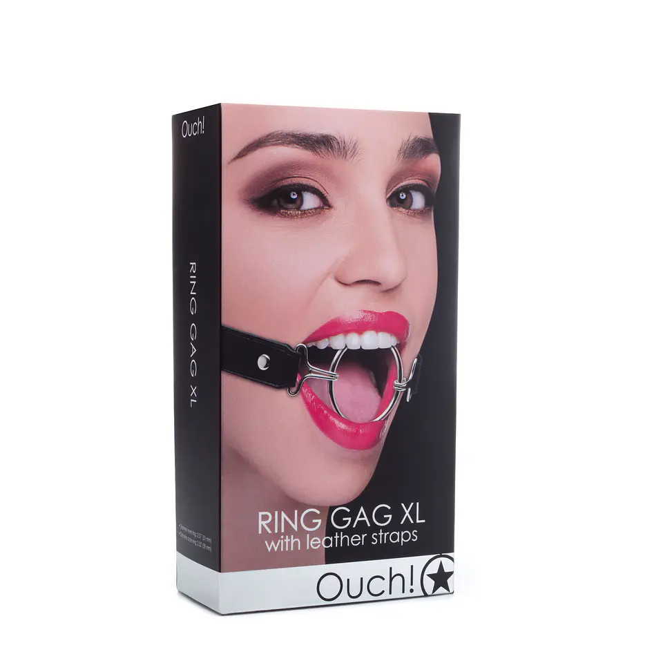 Mordaça Ouch! Ring Gag XL Preta 2