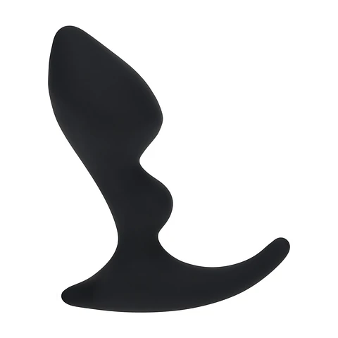 Estimulador de Próstata de Silicone com Dupla Ondulação Preto Levelz