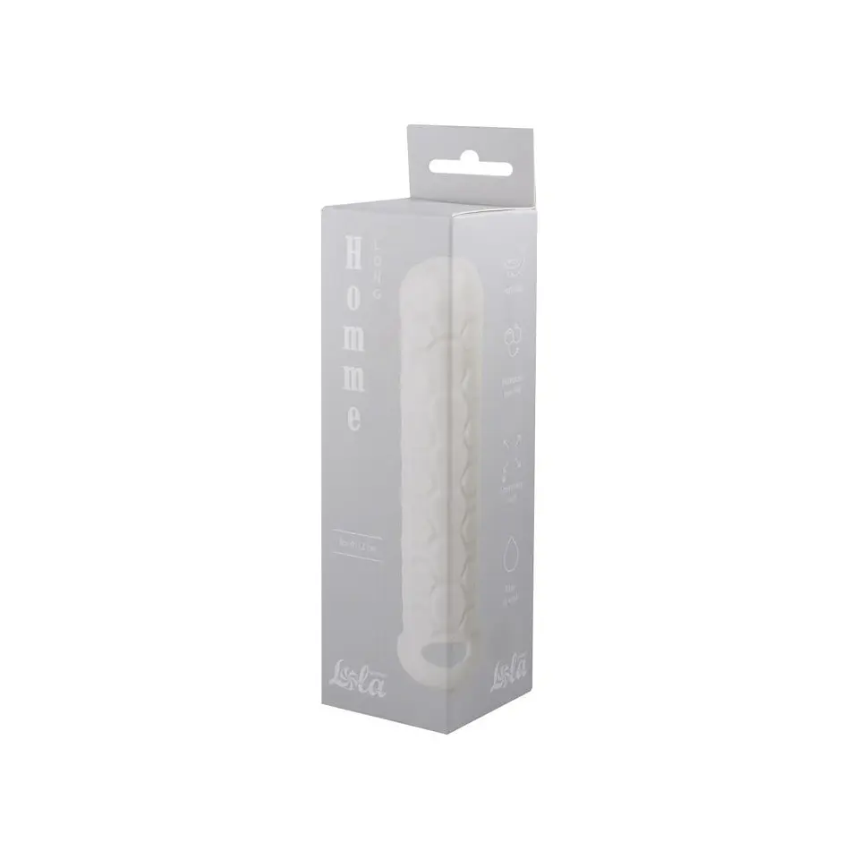 Manga com Extensão para o Pénis Homme Long Branco Lola Games 9-12cm 3