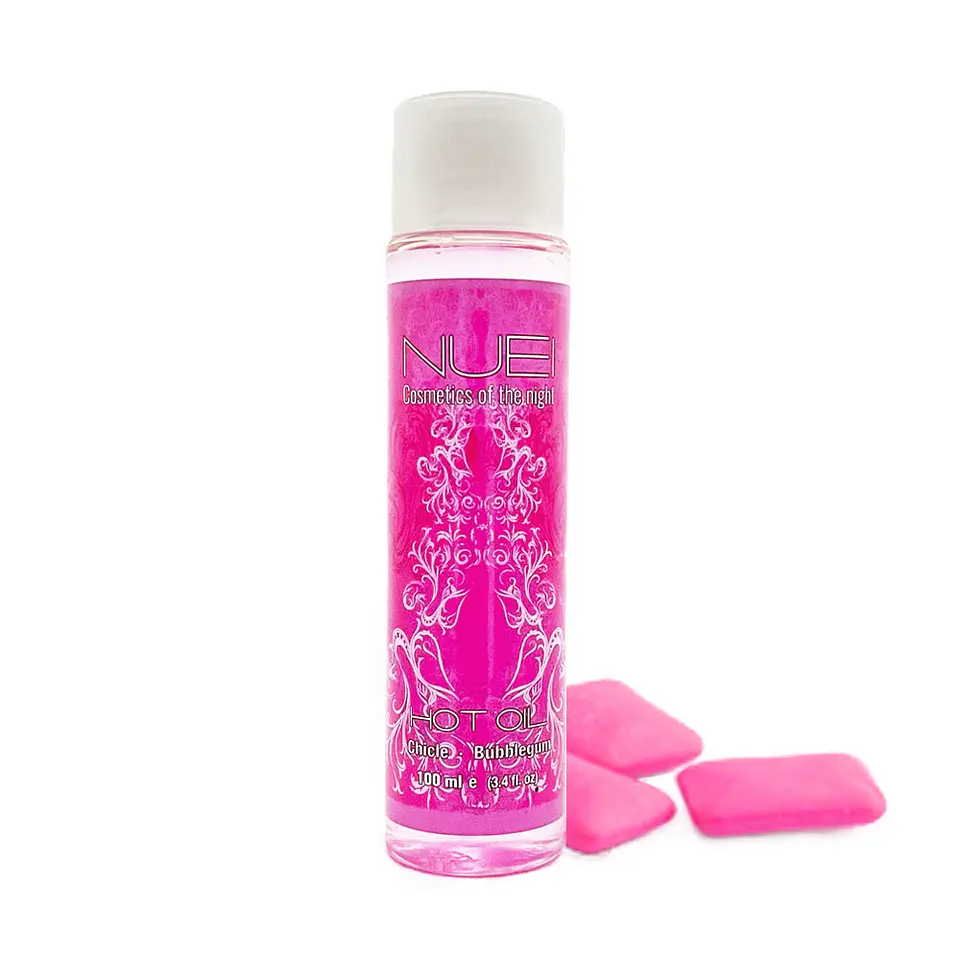 Óleo de Massagem com Efeito Calor Pastilha Elástica Hot Oil Nuei 100ml 1