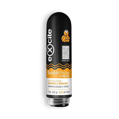 Gel de Massagem Excite Bodylube de Guaraná e Damiana 200ml