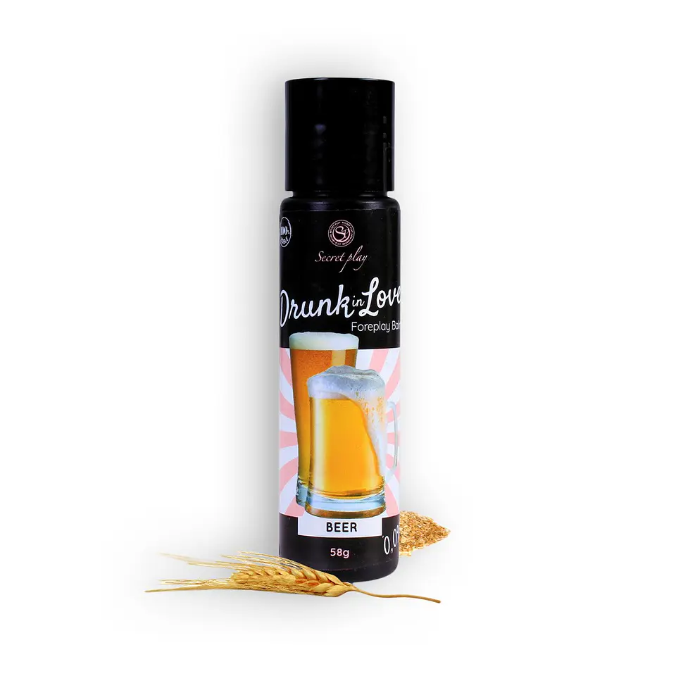 Bálsamo Lubrificante Sabor Cerveja Drunk In Love Secret Play 60ml 1