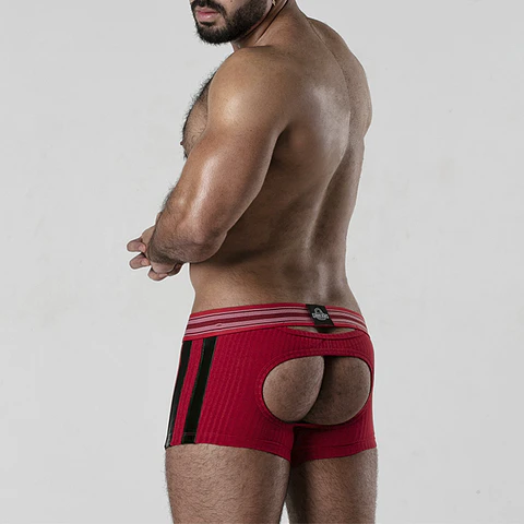Boxers Backroom Bottomless Locker Gear Vermelhos