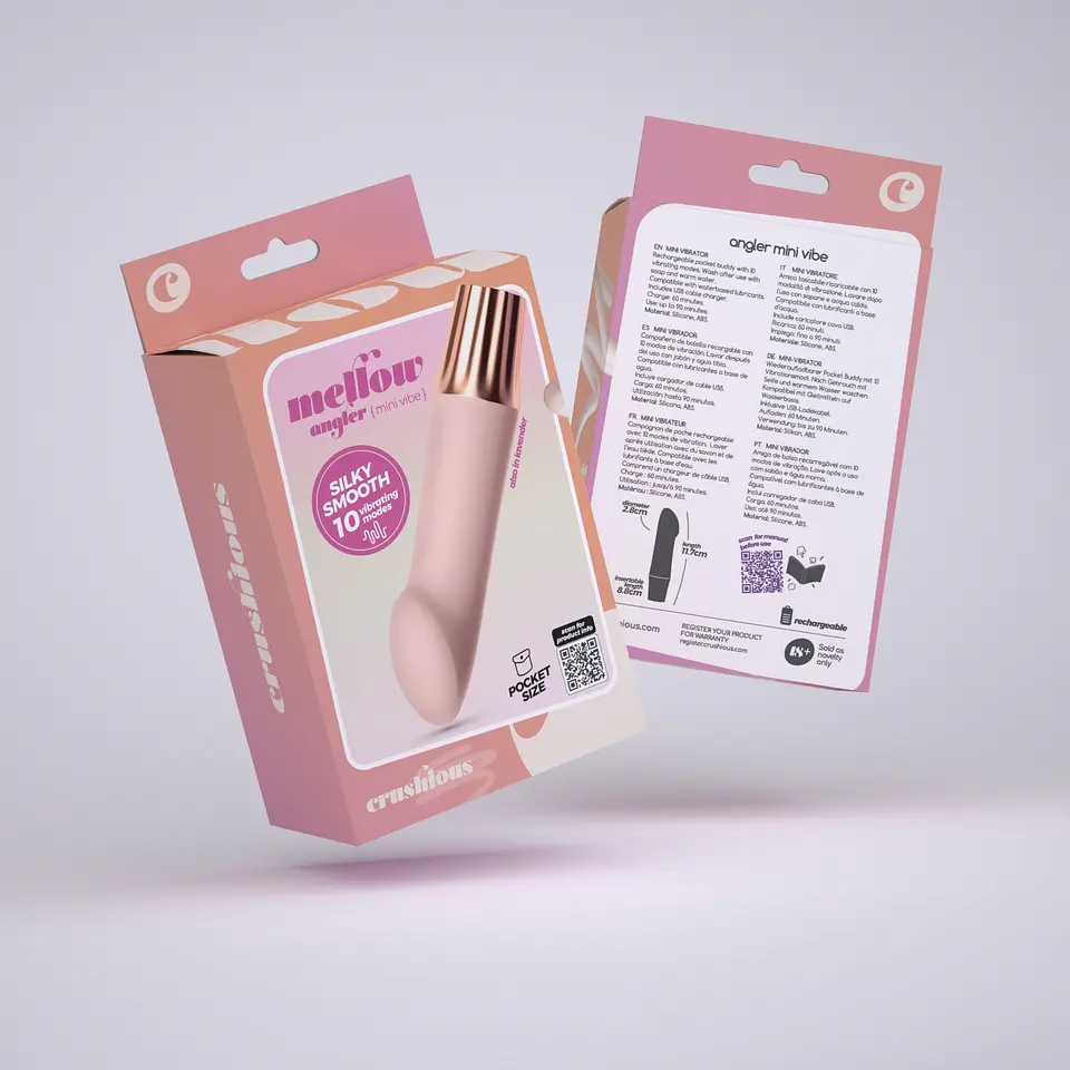 Mini Vibrador Mellow Angler Rosa Crushious 6