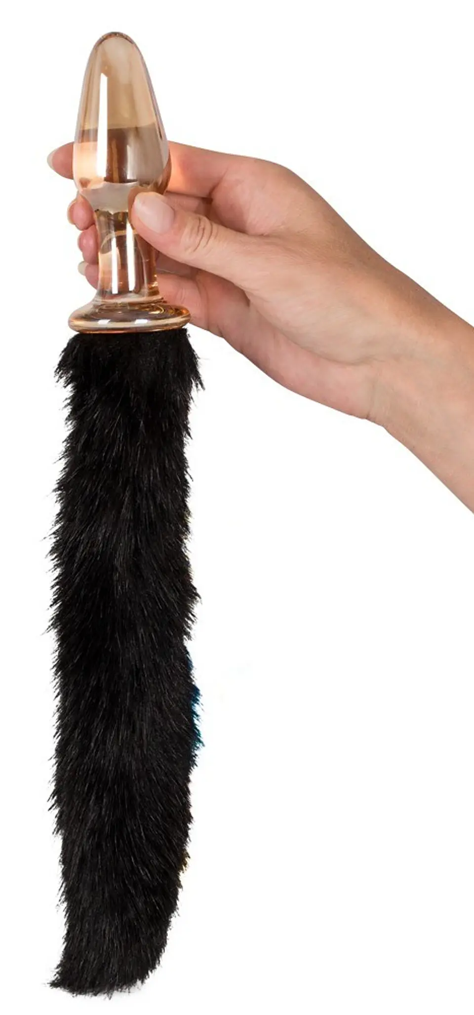 Plug Anal em Vidro com Cauda Preta You2toys 5