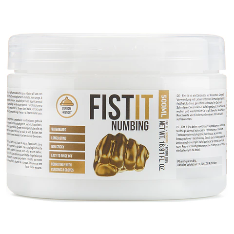 Lubrificante para Fisting Fist It Numbing 500ml Pharmquests