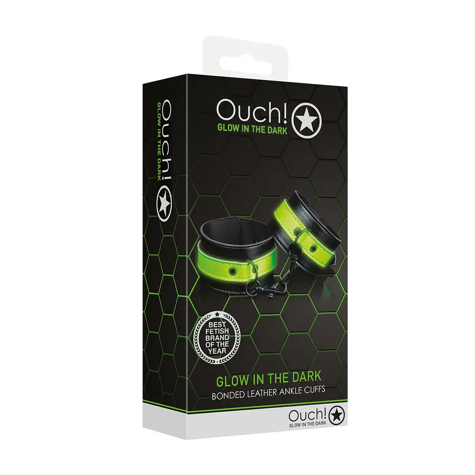 Algemas para Tornozelos Fluorescentes Glow In the Dark Ouch! 2