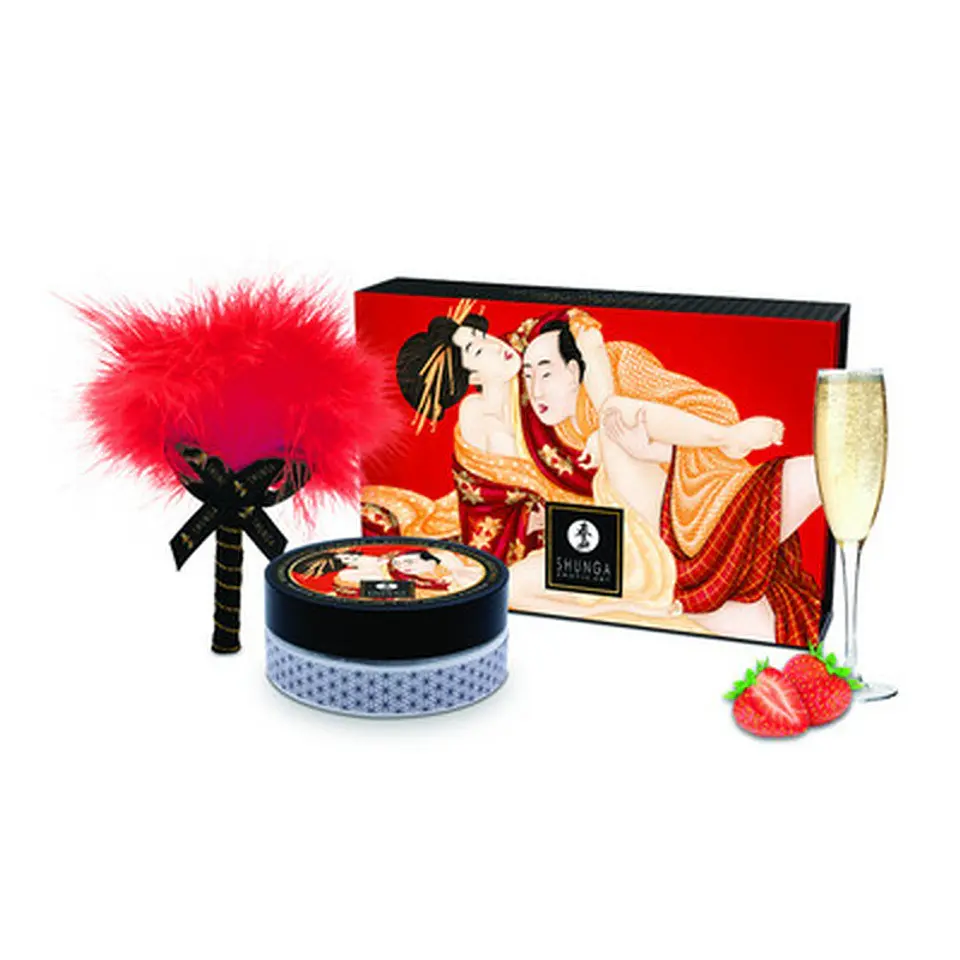 Pó Corporal Kissable - Morango Champanhe- 2.65 Oz / 75 Gr - Shunga 1