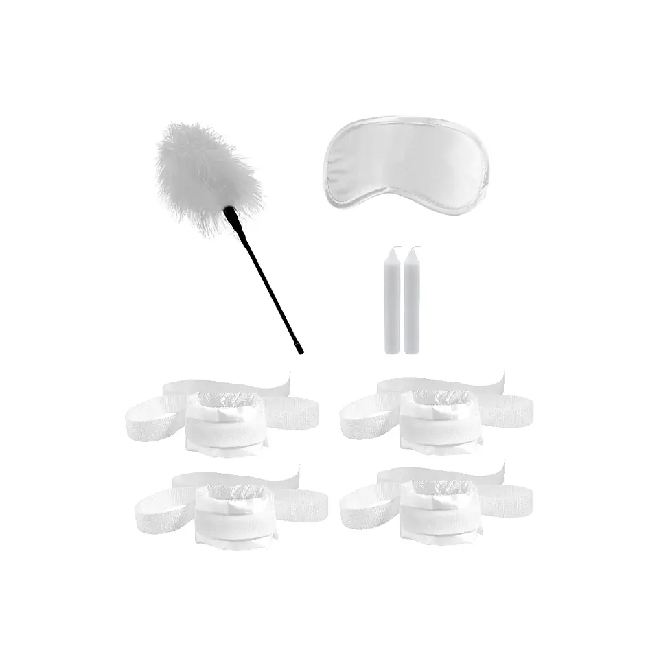 Kit de Restrição Honeymoon Bondage Kit Ouch! Branco 2