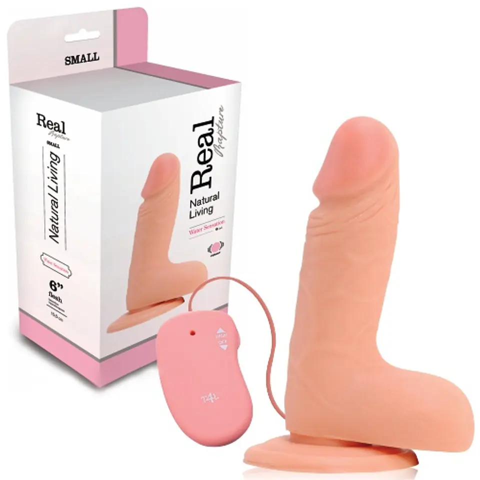 Vibrador Realístico Real Rapture Water Sensations 6'' Branco Toyz4lovers 2