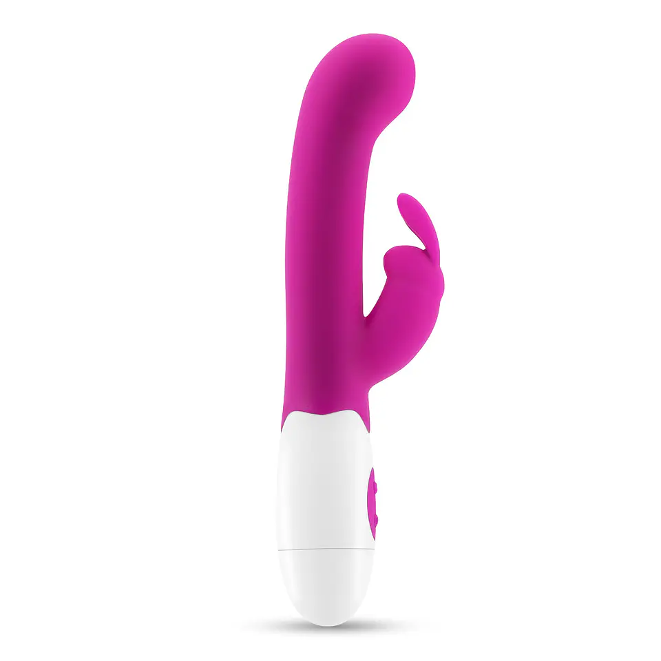 Vibrador com Estimulador de Clitóris Jigglie e Lubrificante à Base de Água Incluído Crushious 4