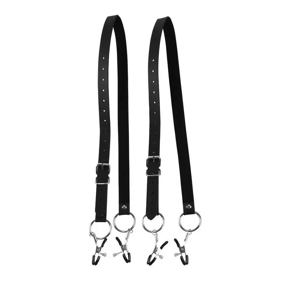 Afastadores Xtreme Labia Spreader with Clamps Preto Ouch! 4
