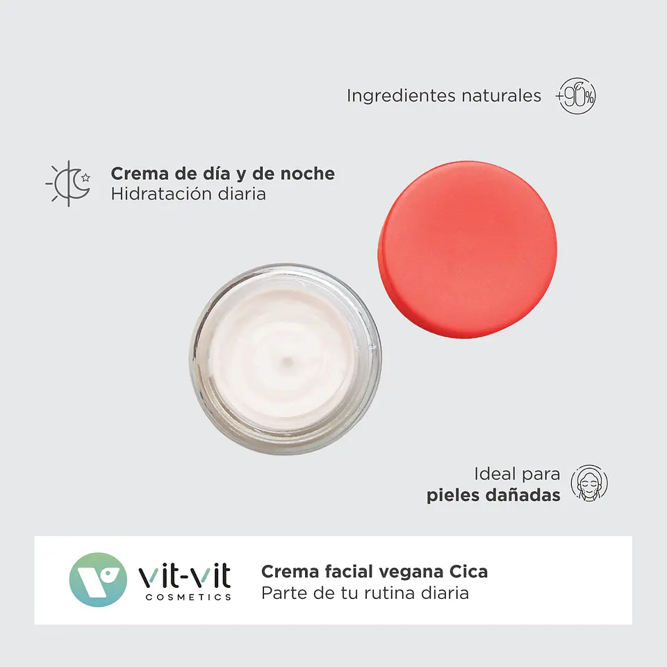 Creme Diário Cica Tigergrass Vit Vit Cosmetics 50ml 3