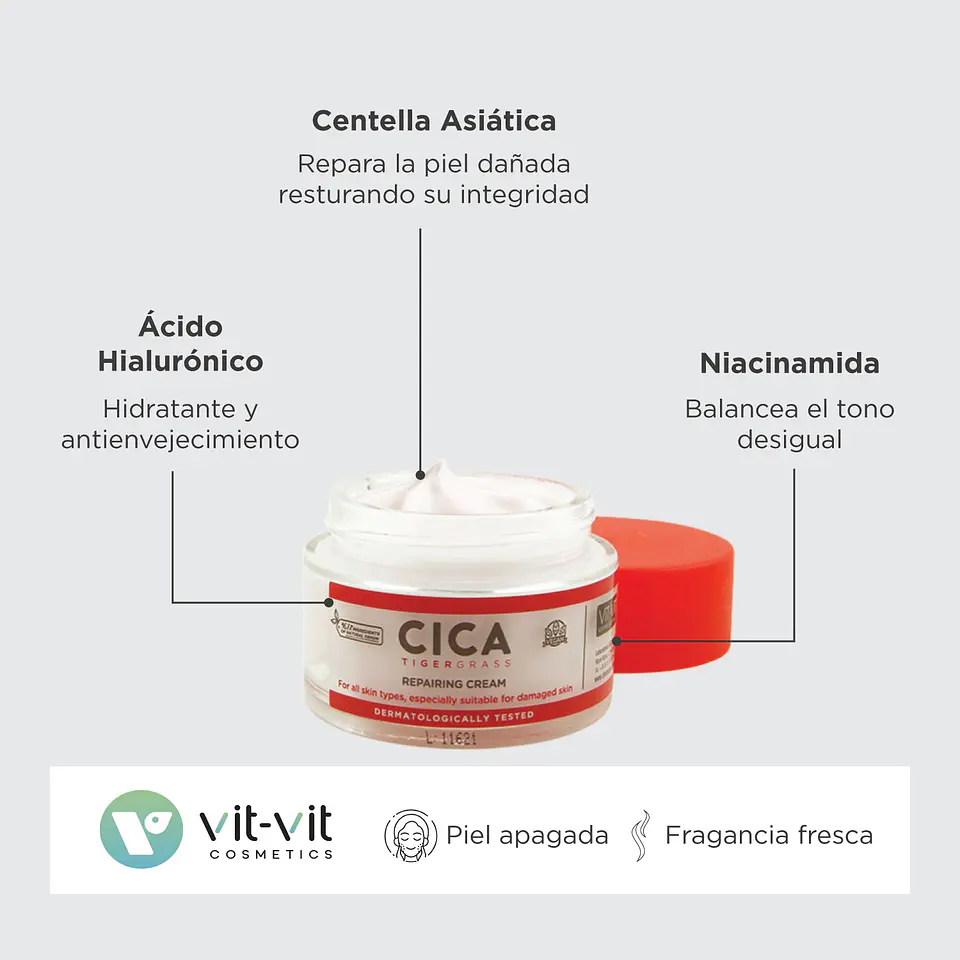 Creme Diário Cica Tigergrass Vit Vit Cosmetics 50ml 5