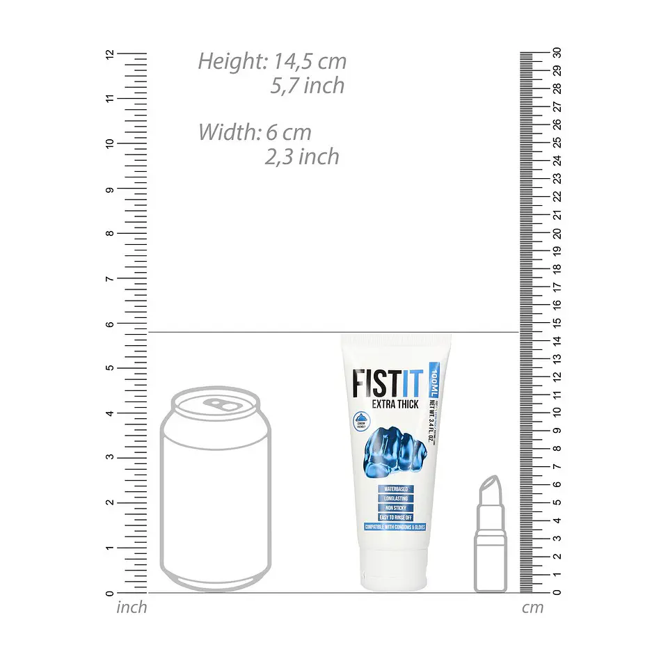 Lubrificante para Fisting Extra Thick 3.4 Fl Oz 100 ML Fist It 5