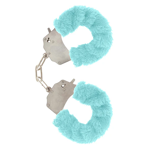 Algemas com Pelúcia Furry Fun Azul Claro Toyjoy