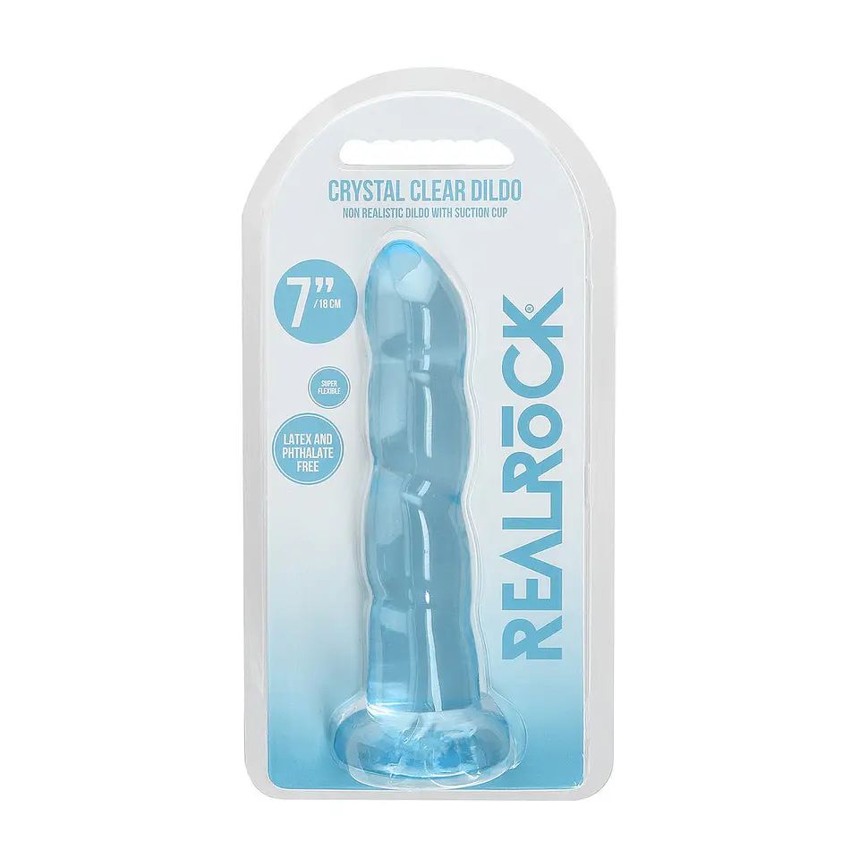 Dildo Non-Realistic Crystal Clear 7 /17 CM Realrock 4