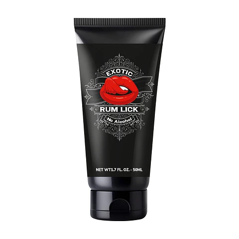 Lubrificante Beijável com Aroma a Rum sem Álcool Rum Lick 1.7 Fl Oz 50 ML Pharmquests