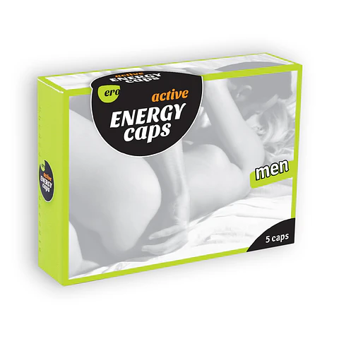 Cápsulas Estimulantes Active Energy Caps Ero para Homem 5 Cápsulas