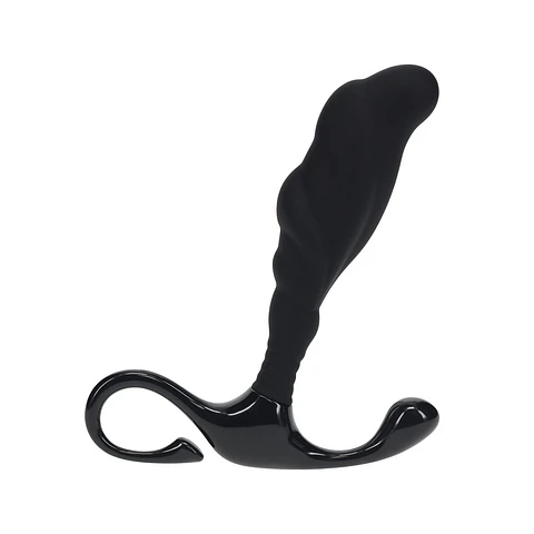 Estimulador de Próstata de Silicone Texturizado Rígido M Preto Levelz