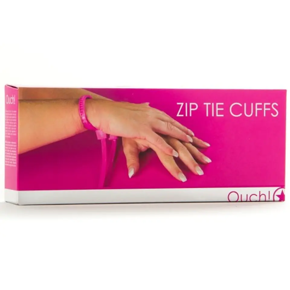 Algemas Descartáveis de Plástico Ouch! Zip Tie Cuffs 3