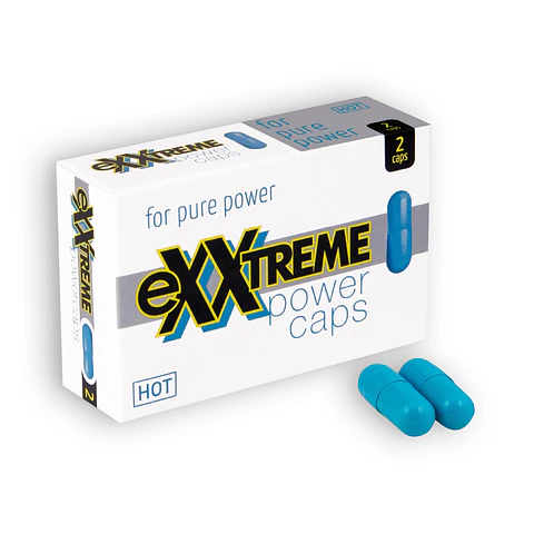 Cápsulas Estimulantes Exxtreme Power Caps para Homem 2 Cápsulas Hot™
