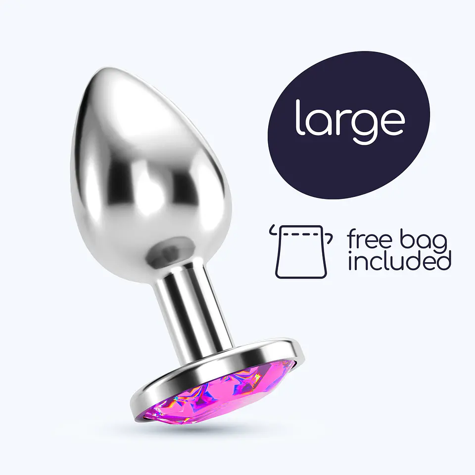 Plug Anal Joia Bijou Grande Crushious com Bolsa Aveludada Grátis 3