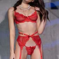 Conjunto Vermelho Chilirose (CR-4413) - Thumbnail 1