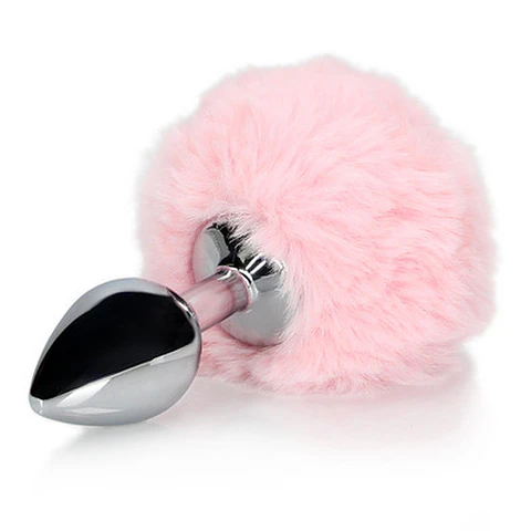 Plug Anal com Cauda de Coelho Rosa Ouch!