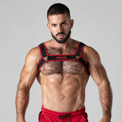 Arnês Corporal Look At Locker Gear Vermelho