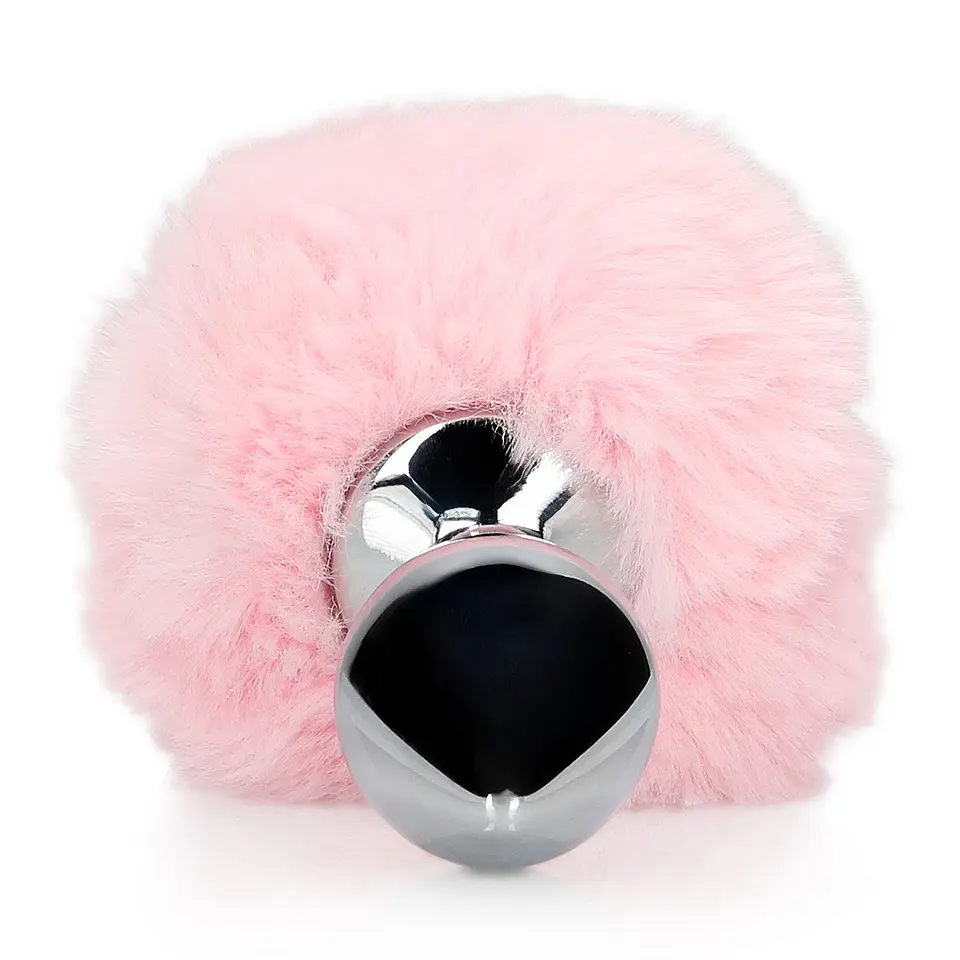 Plug Anal com Cauda de Coelho Rosa Ouch! 4