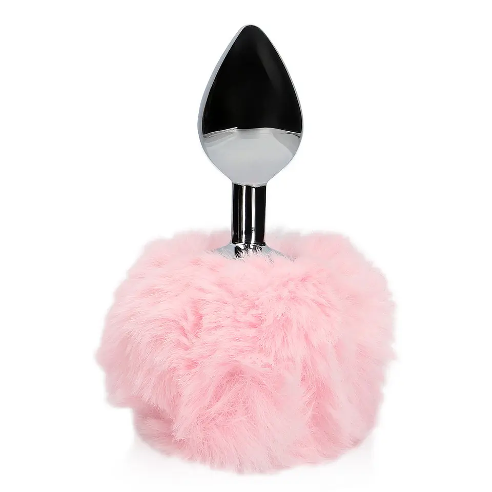 Plug Anal com Cauda de Coelho Rosa Ouch! 6