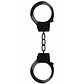 Algemas em Metal Beginner's Handcuffs Pretas Ouch! - Thumbnail 1
