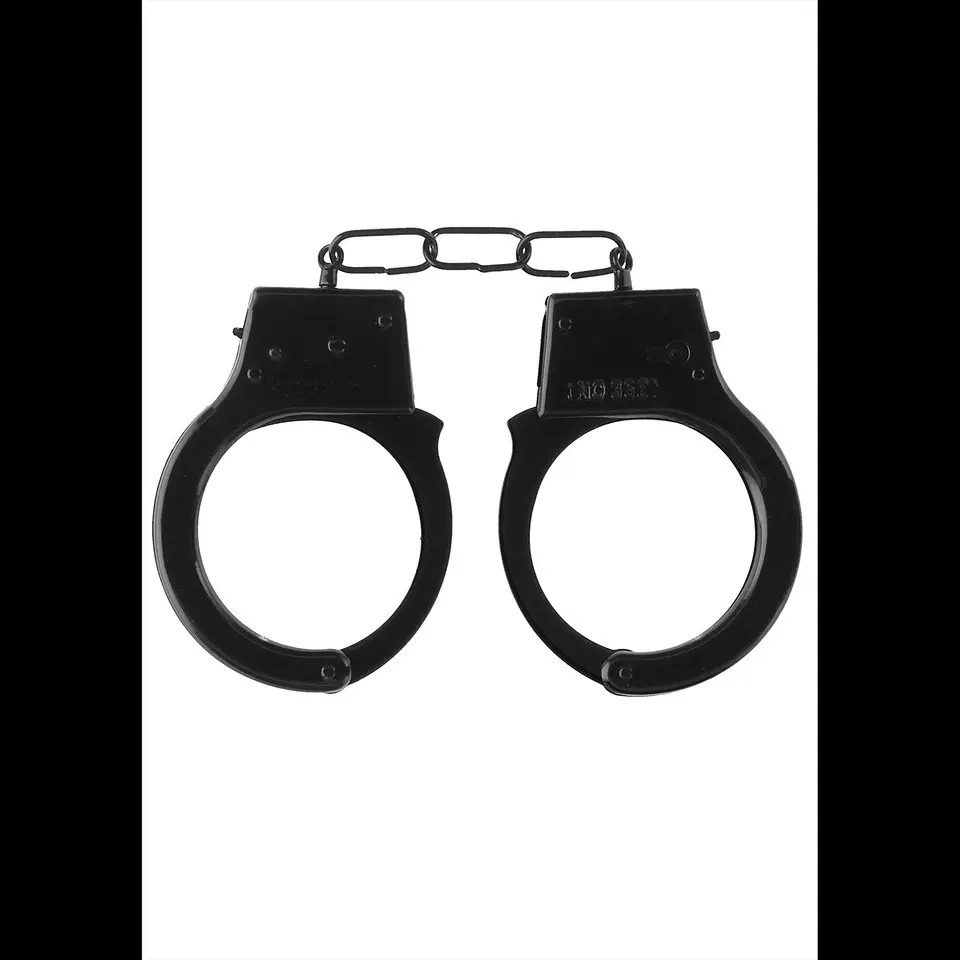 Algemas em Metal Beginner's Handcuffs Pretas Ouch! 4