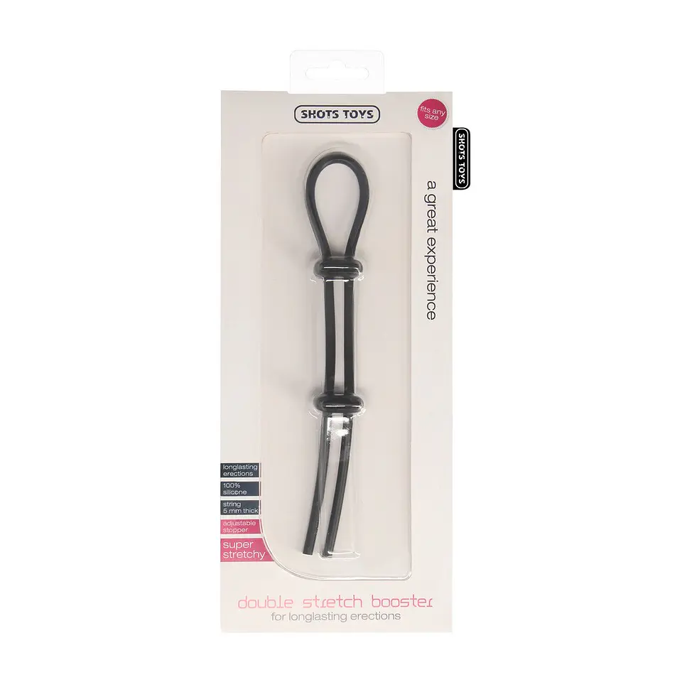 Anel para o Pénis Double Stretch Booster Shots Toys 2