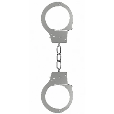 Algemas em Metal Beginner's Handcuffs Prateadas Ouch!