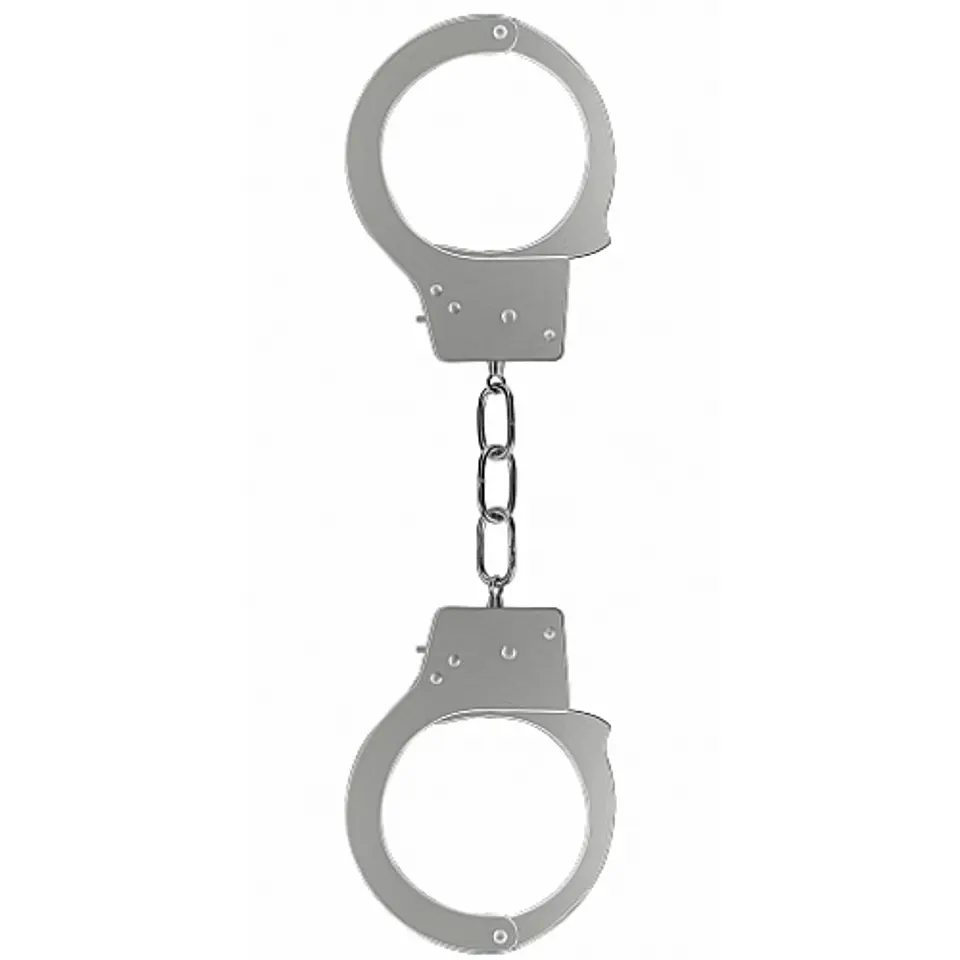 Algemas em Metal Beginner's Handcuffs Prateadas Ouch! 1